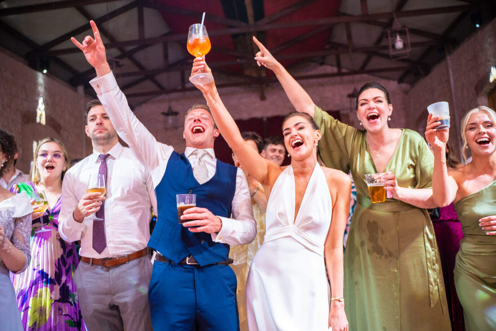 Gli ospiti durante il party · Borgo di Tragliata